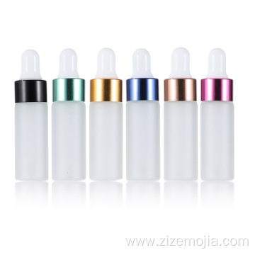 Cosmetic 5ml round essential oil dropper bottle